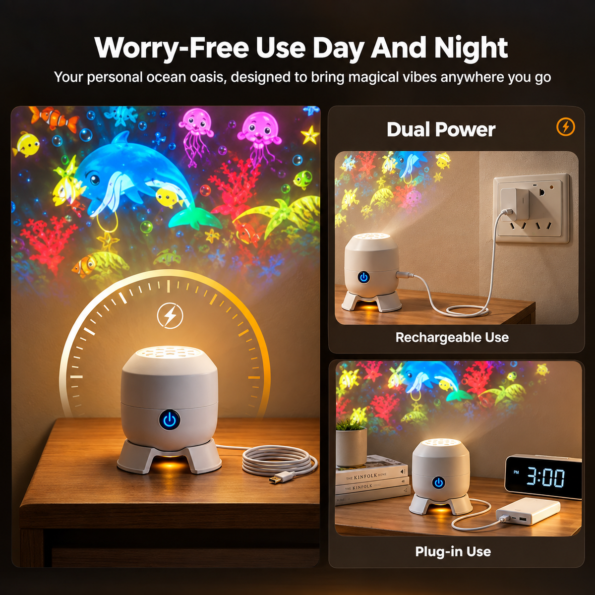 🔥 60%OFF - OceanGlow™ | Ocean Wave Projector Night Light