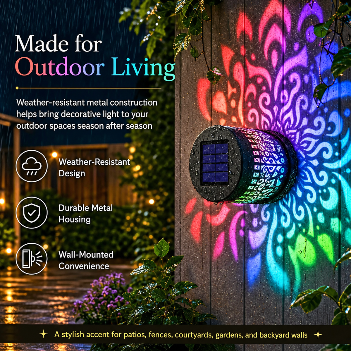 🔥 60% OFF - PrismGlow™ Solar Projector Light