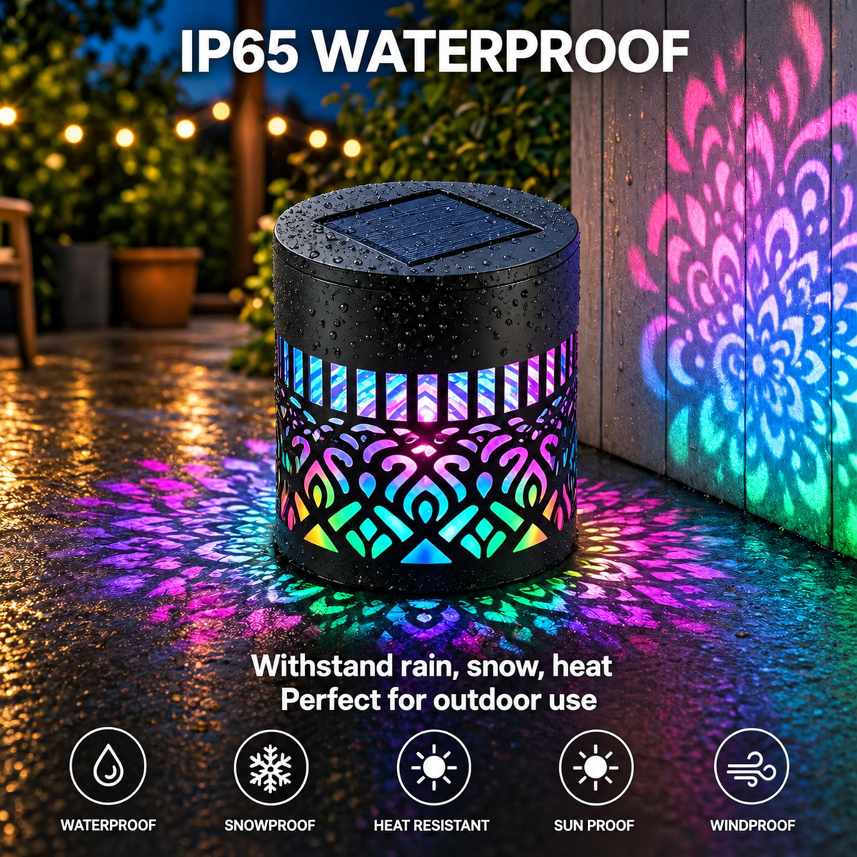 🔥 60% OFF - PrismGlow™ Solar Projector Light