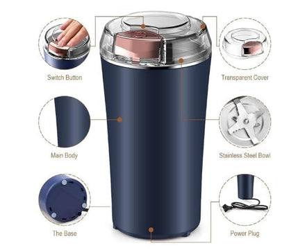 Portable Electric coffee & Spice Grinder