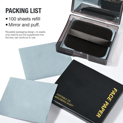 Oil Blotting Sheets – 100 Pcs Makeup- Buy 1 Get 1 Free