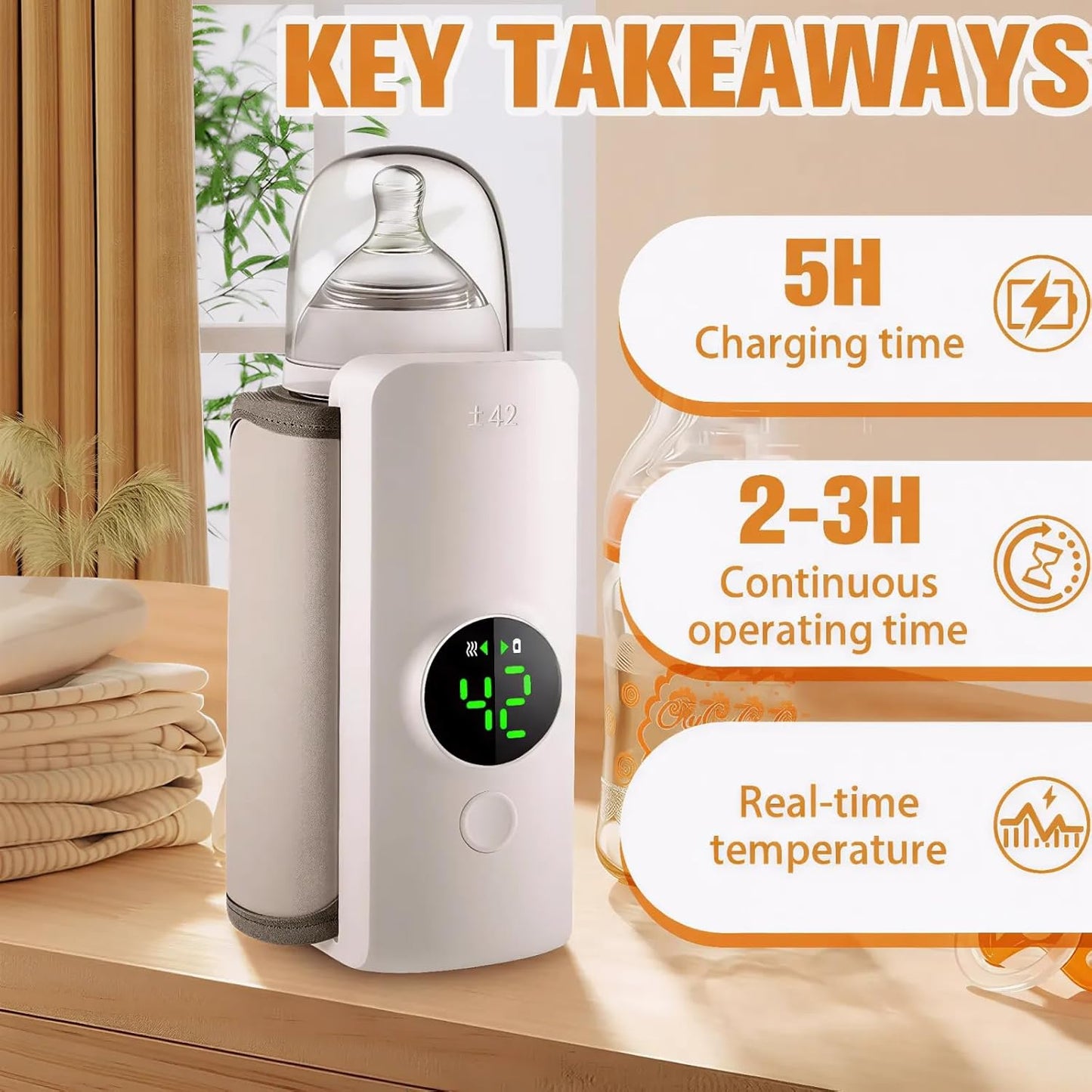 BabyHeat Go™ Portable Bottle Warmer