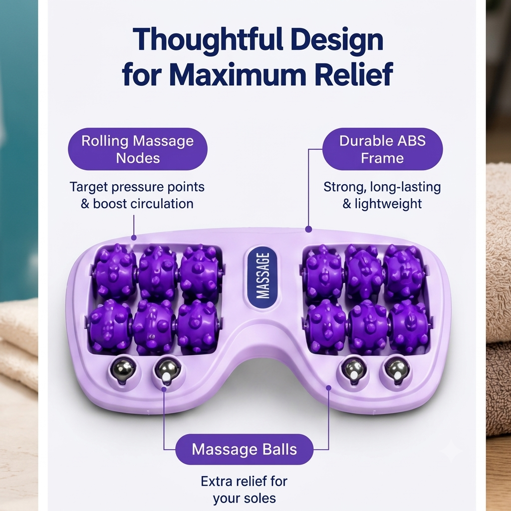 🔥 50% Off- SoleEase™ | Acupressure Foot Massage Roller