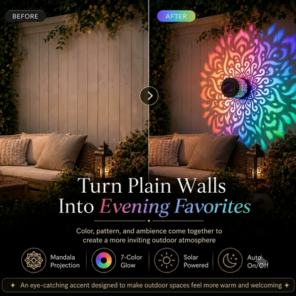🔥 60% OFF - PrismGlow™ Solar Projector Light
