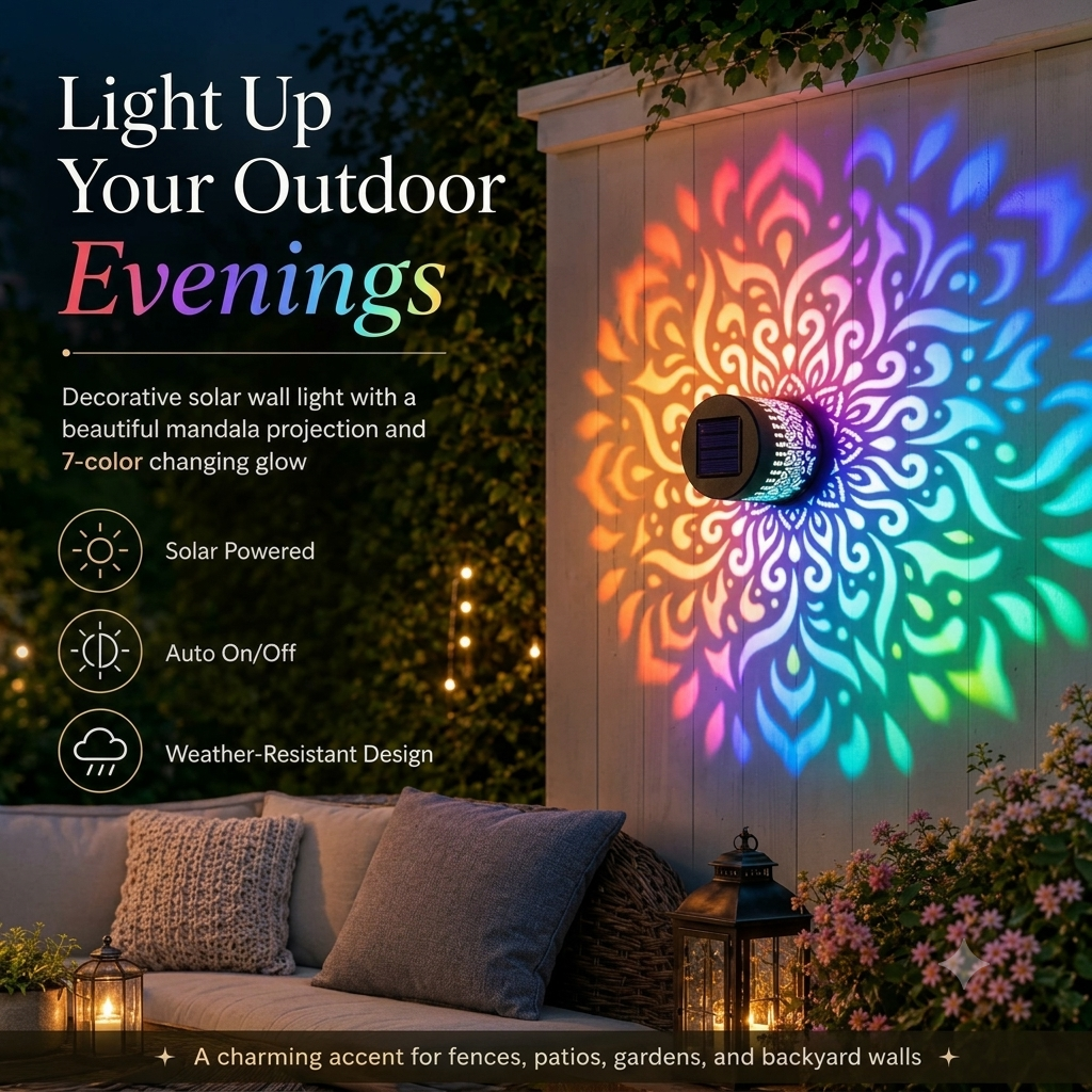 🔥 60% OFF - PrismGlow™ Solar Projector Light
