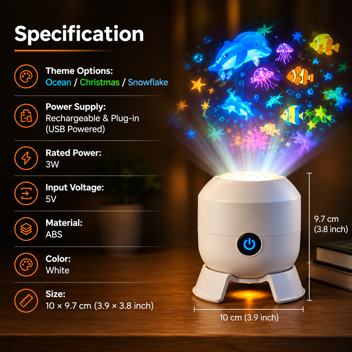 🔥 60%OFF - OceanGlow™ | Ocean Wave Projector Night Light