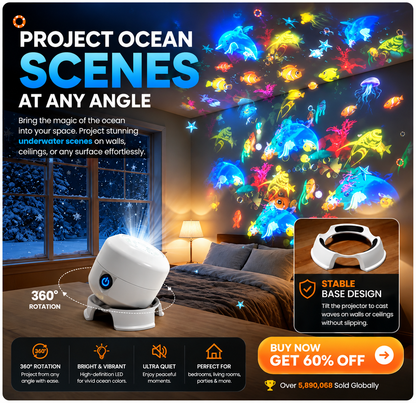 🔥 60%OFF - OceanGlow™ | Ocean Wave Projector Night Light