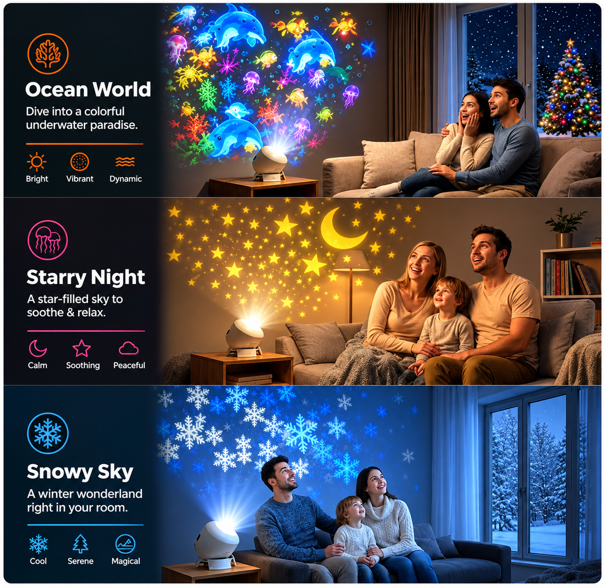 🔥 60%OFF - OceanGlow™ | Ocean Wave Projector Night Light